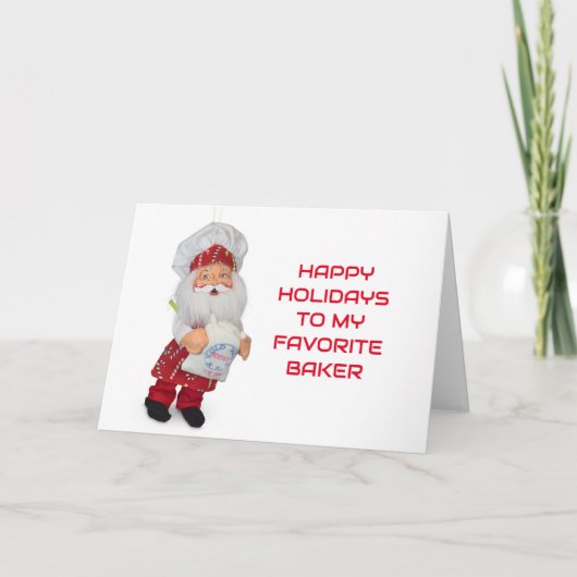 *クリスマスお気に入りのに私のパン屋へ» シーズンカード (正面)