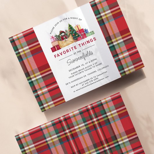 クリスマスお気に入りの休暇パーティー 招待状