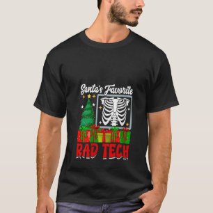 クリスマスお気に入りの素晴らしいテックX線クリスマスパジャム Tシャツ