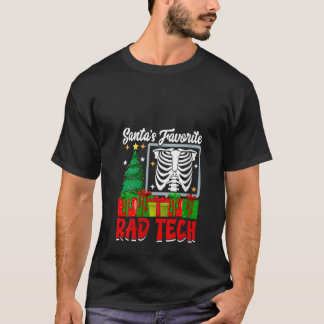 クリスマスお気に入りの素晴らしいテックX線クリスマスパジャム Tシャツ