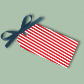 クリスマスお洒落おもしろいカワイホリデーストライプズ ギフトタグ