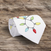 クリスマスお洒落かわいいシンプルのストリングライト ネクタイ