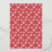 クリスマスお洒落のジンジャーブレッド 箔招待状 (裏面)