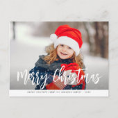 クリスマスお洒落の写真葉書 ポストカード (正面)