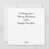 クリスマスお洒落の木、明るい色。 シーズンカード (裏面)