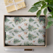 クリスマスお洒落の松の木のパターン 薄葉紙 (ギフト)