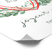 クリスマスお洒落の紋章 | ジョユーノエル ポスター (角)