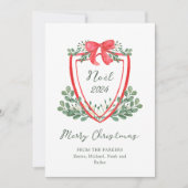 クリスマスお洒落の紋章 | ノエル シーズンカード (正面)