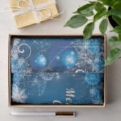 クリスマスお洒落の雪片の渦巻き 薄葉紙 (ギフト)