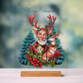 クリスマスお洒落イラストレーション。 アクリルサイン (ニュートラル)