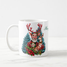 クリスマスお洒落イラストレーション。 コーヒーマグカップ