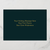 クリスマスお洒落イラストレーション 箔シーズンカード (裏面)