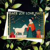 クリスマスお洒落イラストレーション 箔シーズンカード