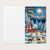 クリスマスお洒落カード (外部フラット)