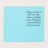 クリスマスお洒落カード (内部フラット)