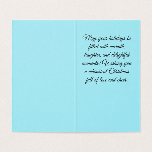 クリスマスお洒落カード (内部フラット)