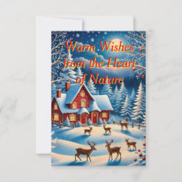 クリスマスお洒落カード 招待状