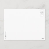 クリスマスお洒落キャンディーケーンの弓パターン シーズンポストカード (裏面)