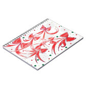 クリスマスお洒落キャンディーケーンの弓パターン ノートブック (左側)