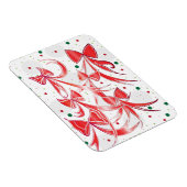 クリスマスお洒落キャンディーケーンの弓パターン マグネット (右側)