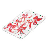 クリスマスお洒落キャンディーケーンの弓パターン マグネット (左側)