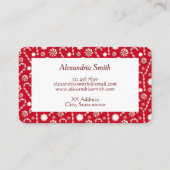 クリスマスお洒落キャンディーケーン 名刺 (裏面)