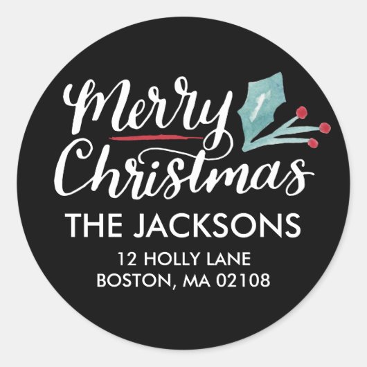 クリスマスお洒落コレクション ラウンドシール (正面)