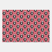 クリスマスお洒落ゴリラ ラッピングペーパーシート (正面3)