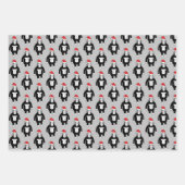 クリスマスお洒落ゴリラ ラッピングペーパーシート (正面2)