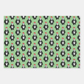 クリスマスお洒落ゴリラ ラッピングペーパーシート (正面)