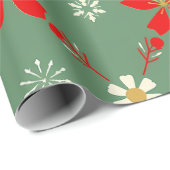 クリスマスお洒落ストッキングパターン ラッピングペーパー (ロールコーナー)