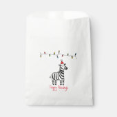 クリスマスお洒落ゼブラ フェイバーバッグ (正面)