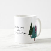 クリスマスお洒落ツリー コーヒーマグカップ (正面右)