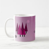 クリスマスお洒落ツリー コーヒーマグカップ (左)