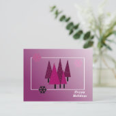 クリスマスお洒落ツリー シーズンポストカード (スタンド正面)