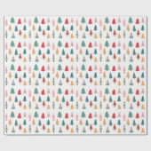 クリスマスお洒落ツリー ラッピングペーパー (フラット)