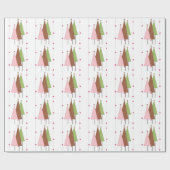 クリスマスお洒落ツリー ラッピングペーパー (フラット)