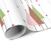 クリスマスお洒落ツリー ラッピングペーパー (ロールコーナー)