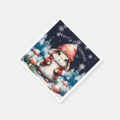 クリスマスお洒落バニーパーティー スタンダードカクテルナプキン (角)