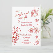 クリスマスお洒落パーティーがジャラジャラ鳴り響く 案内状 (スタンド正面)