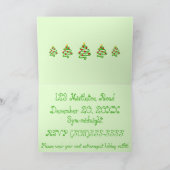 クリスマスお洒落パーティー 招待状 (内部)