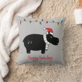 クリスマスお洒落ヒッポ クッション (ブランケット)