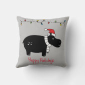 クリスマスお洒落ヒッポ クッション (裏面)