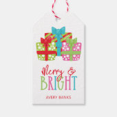 クリスマスお洒落プレゼント ギフトタグ (正面)