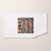 クリスマスお洒落マッシュルームタオルデザイン バスタオルセット (ハンドタオル)