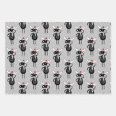 クリスマスお洒落ムース ラッピングペーパーシート (正面2)