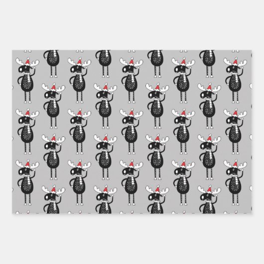 クリスマスお洒落ムース ラッピングペーパーシート (正面2)