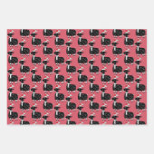 クリスマスお洒落ヤギ ラッピングペーパーシート (正面3)