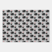 クリスマスお洒落ヤギ ラッピングペーパーシート (正面2)