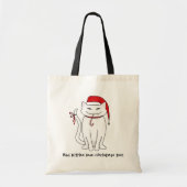 クリスマスお洒落子猫 トートバッグ (正面)